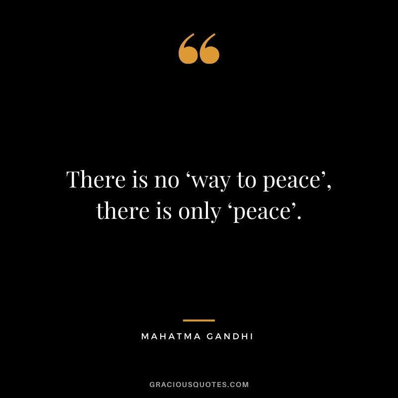 world peace quotes gandhi