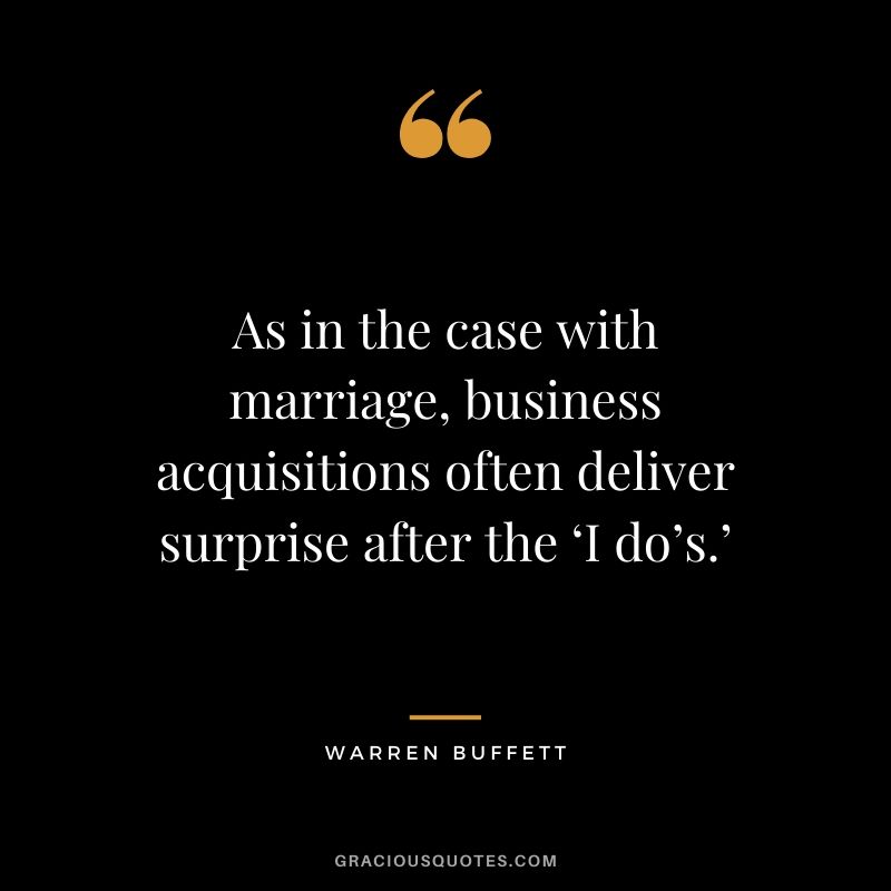 As in the case with marriage, business acquisitions often deliver surprise after the ‘I do’s.’