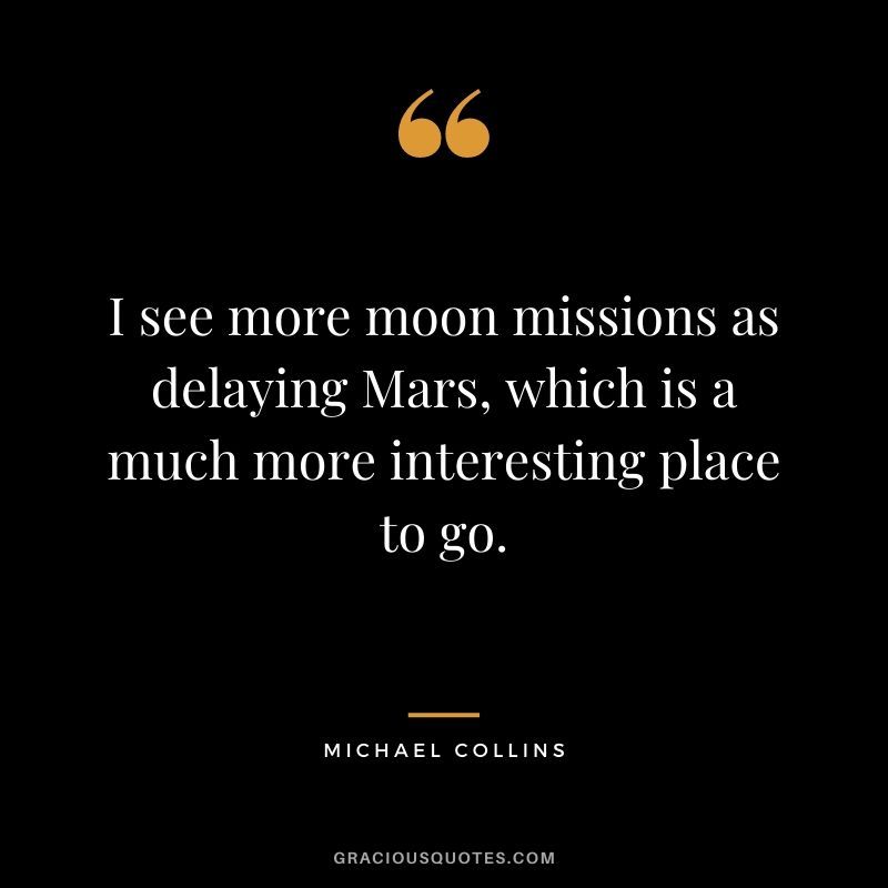 I see more moon missions as delaying Mars, which is a much more interesting place to go.