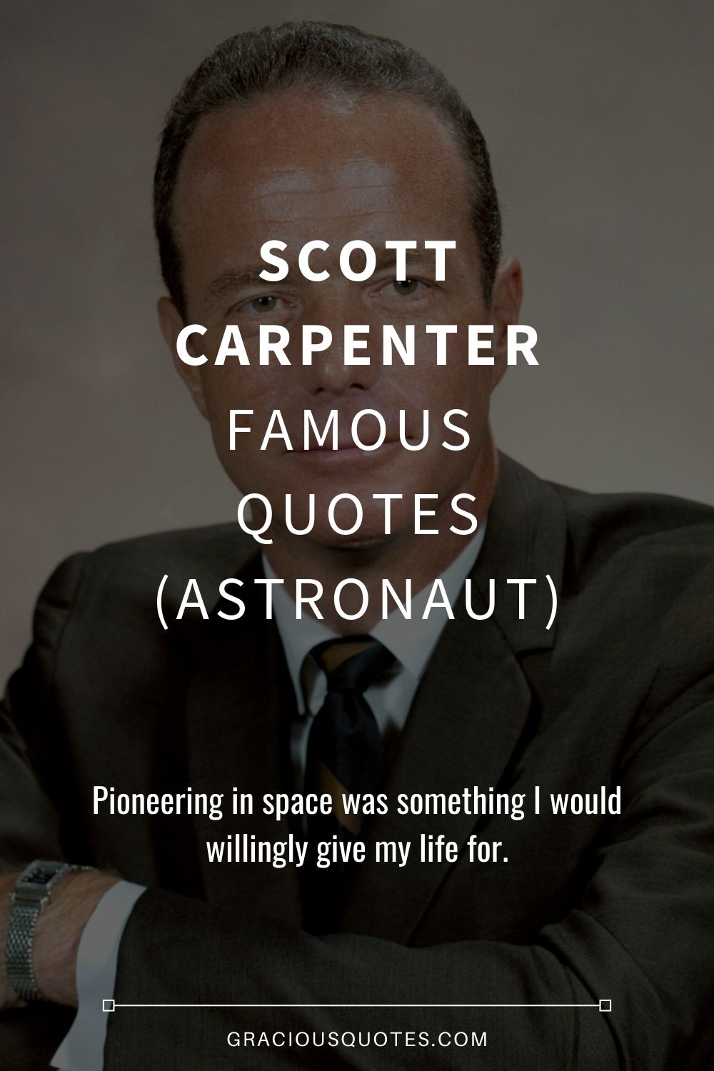 Scott Carpenter Famous Quotes (ASTRONAUT) - Gracious Quotes