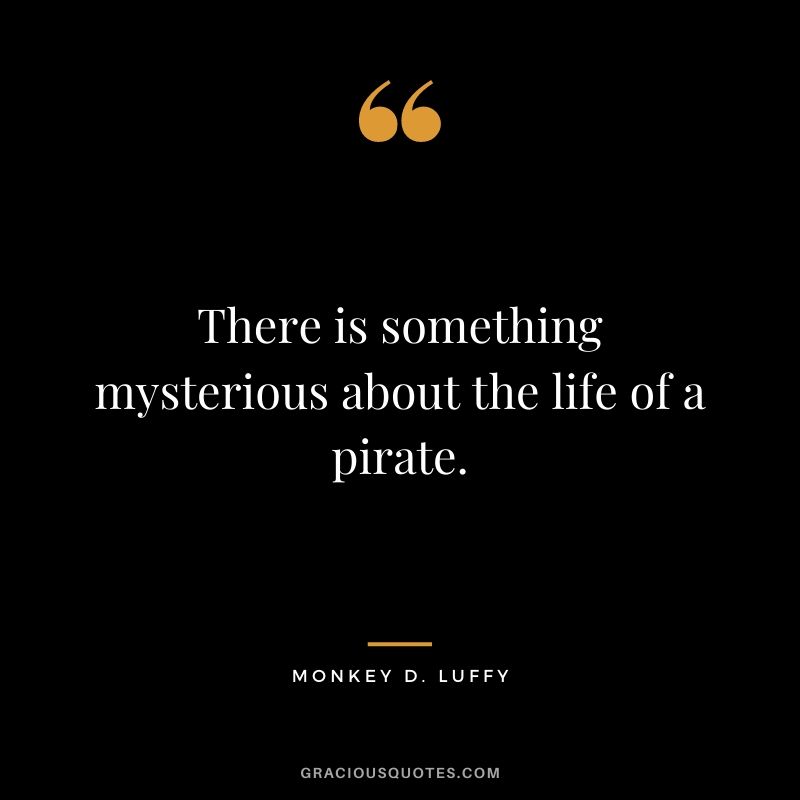 There is something mysterious about the life of a pirate.