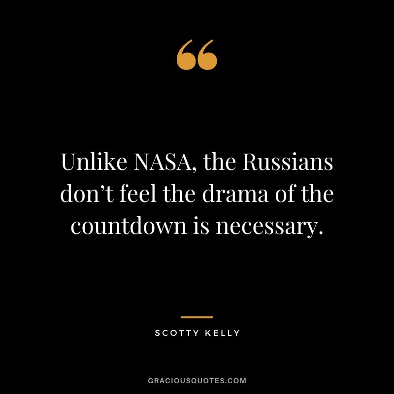 Unlike NASA, the Russians don’t feel the drama of the countdown is necessary.