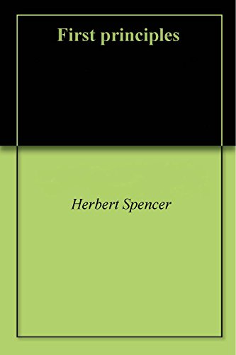 First Principles by Herbert Spencer (book)