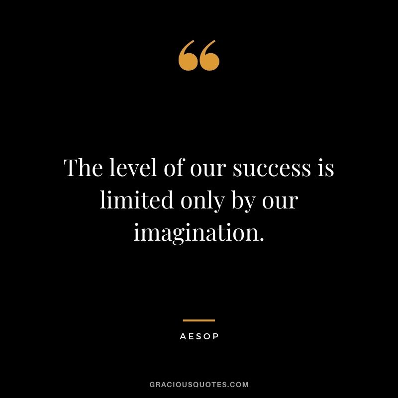 The level of our success is limited only by our imagination.