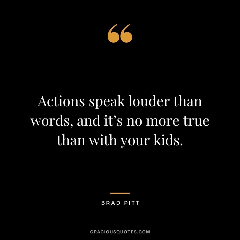 Actions speak louder than words, and it’s no more true than with your kids.