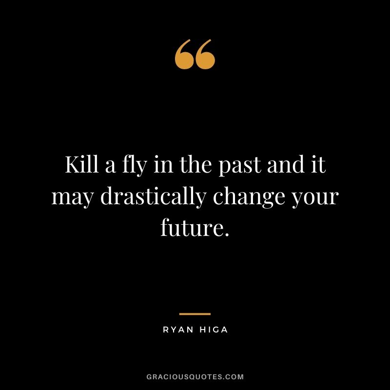 Kill a fly in the past and it may drastically change your future.