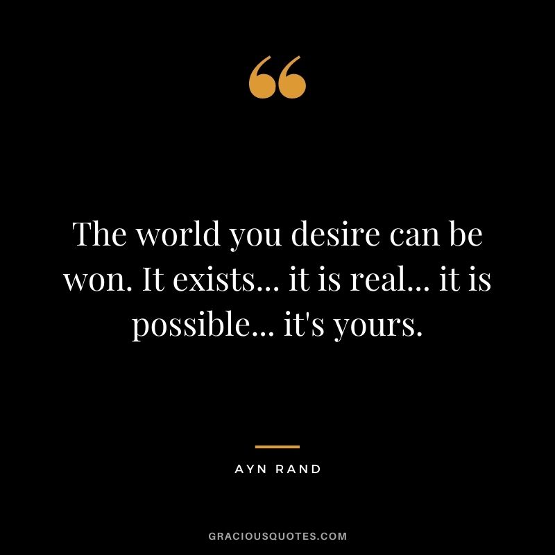 The world you desire can be won. It exists... it is real... it is possible... it's yours.