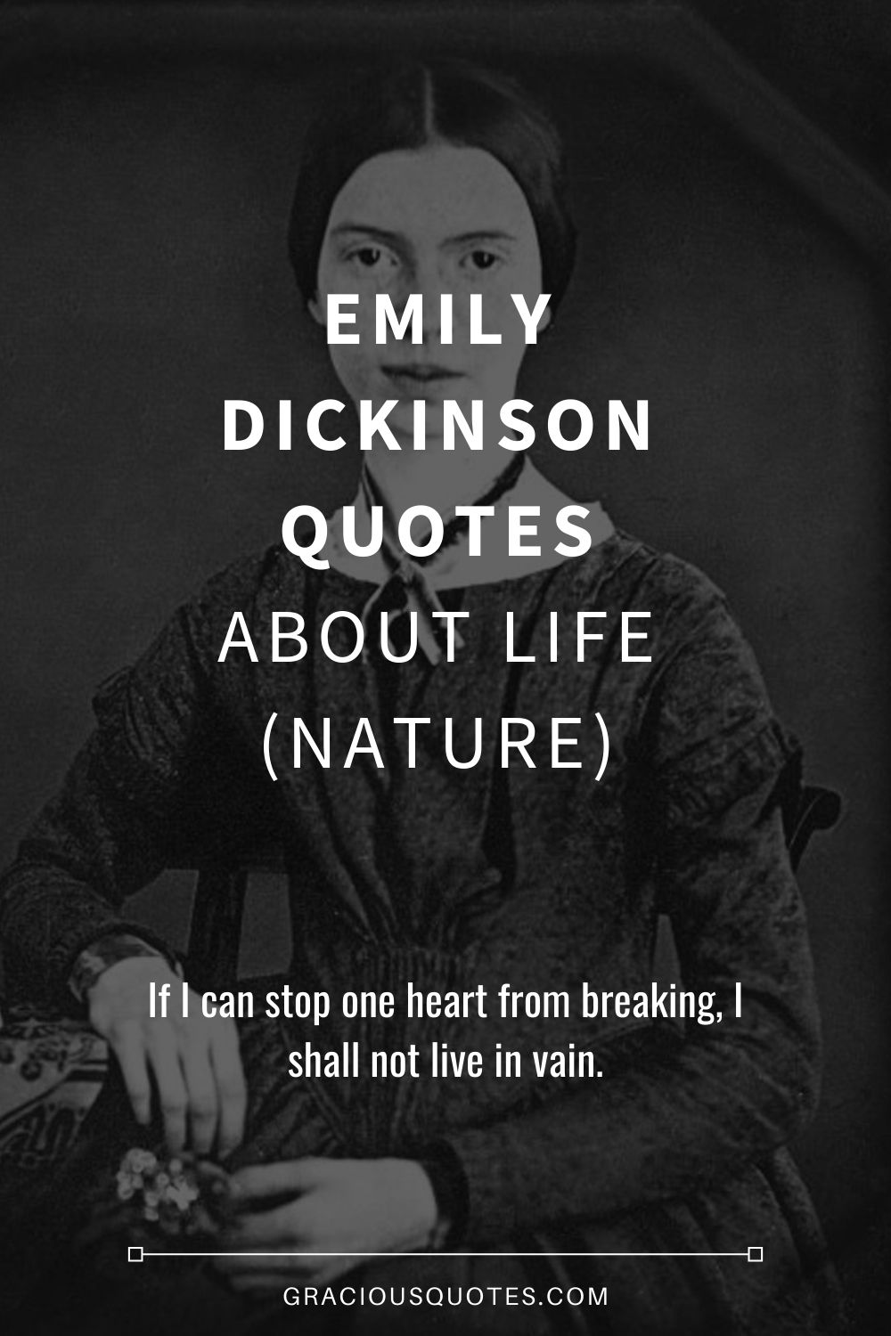Emily Dickinson Quotes About Life (NATURE) - Gracious Quotes