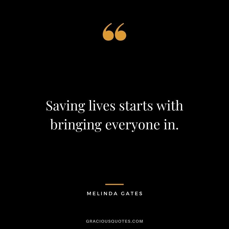 Saving lives starts with bringing everyone in.