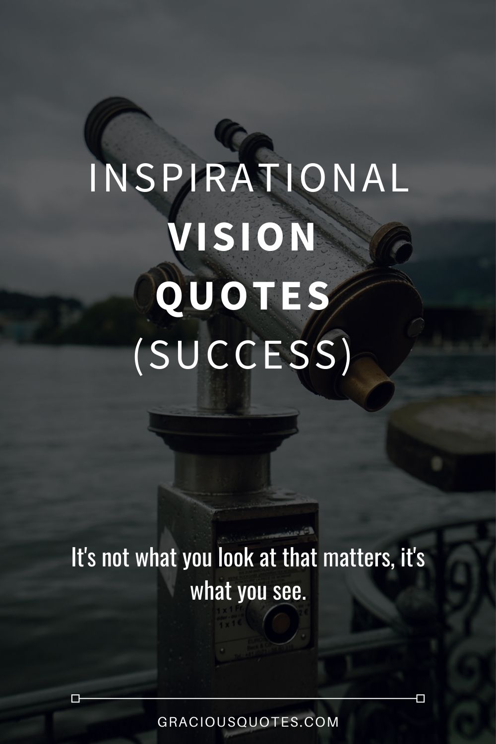 Inspirational Vision Quotes (SUCCESS) - Gracious Quotes