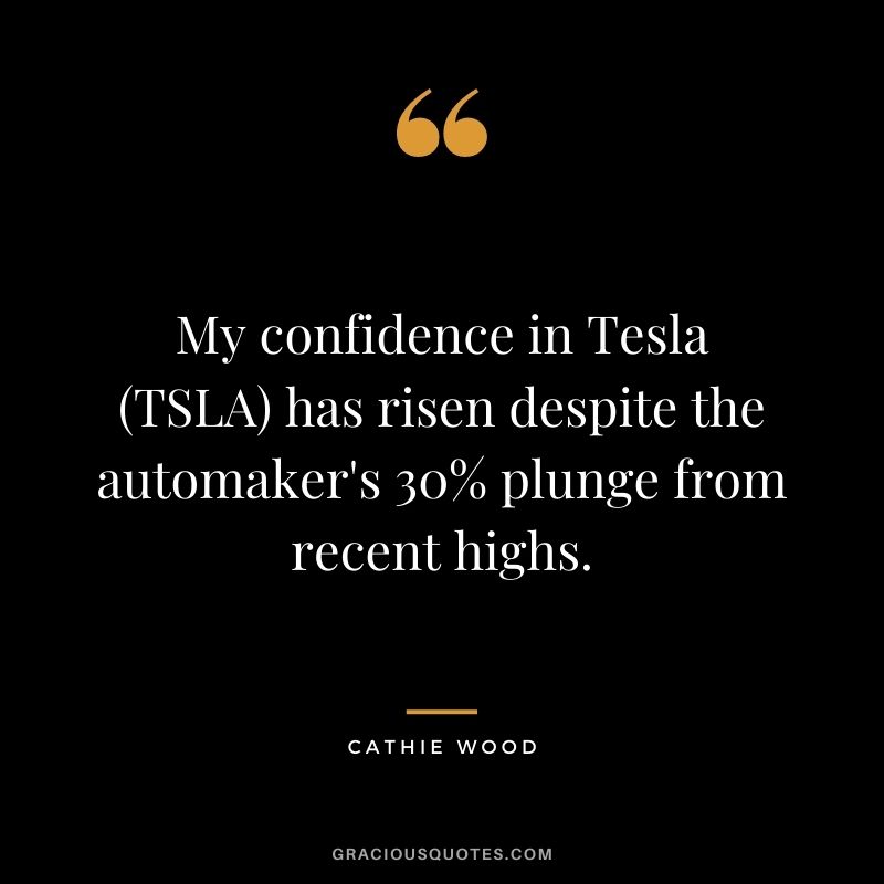 My confidence in Tesla (TSLA) has risen despite the automaker's 30% plunge from recent highs.