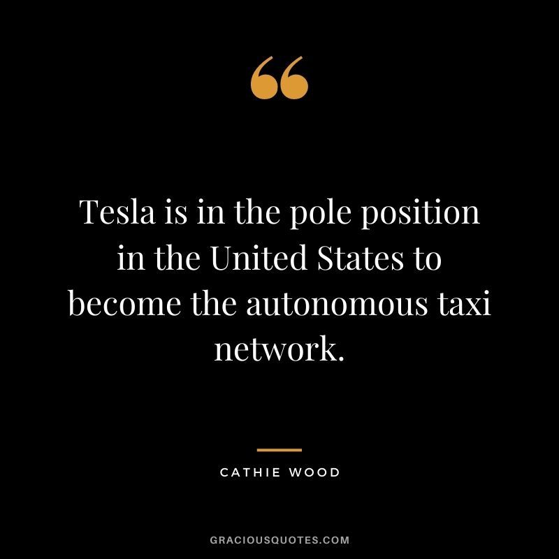 Tesla is in the pole position in the United States to become the autonomous taxi network.