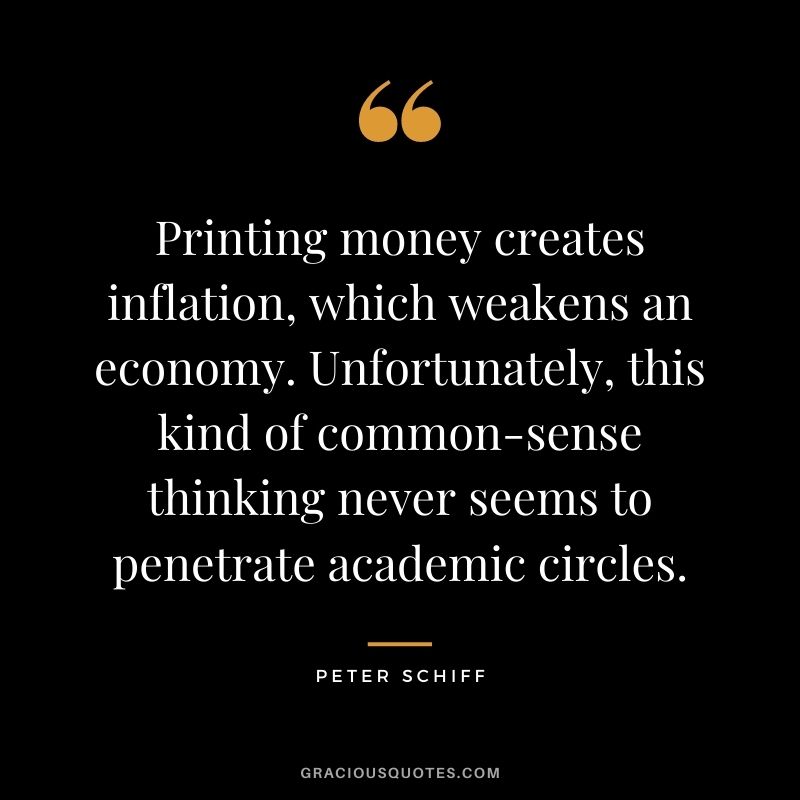 Printing money creates inflation, which weakens an economy. Unfortunately, this kind of common-sense thinking never seems to penetrate academic circles.