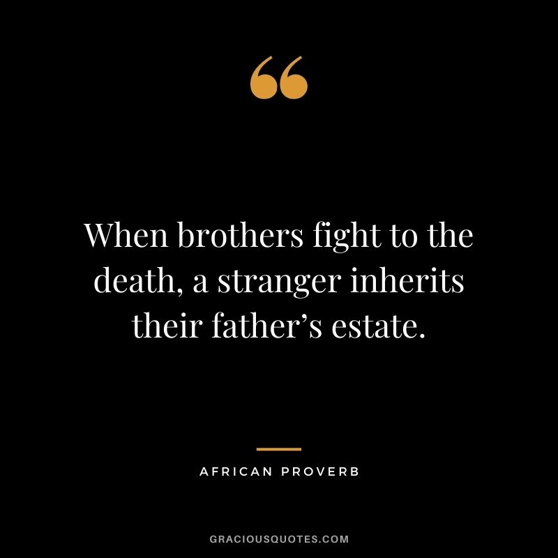 When brothers fight to the death, a stranger inherits their father’s estate.