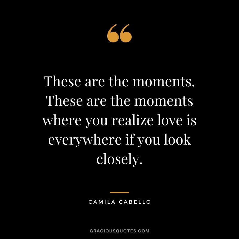 These are the moments. These are the moments where you realize love is everywhere if you look closely.