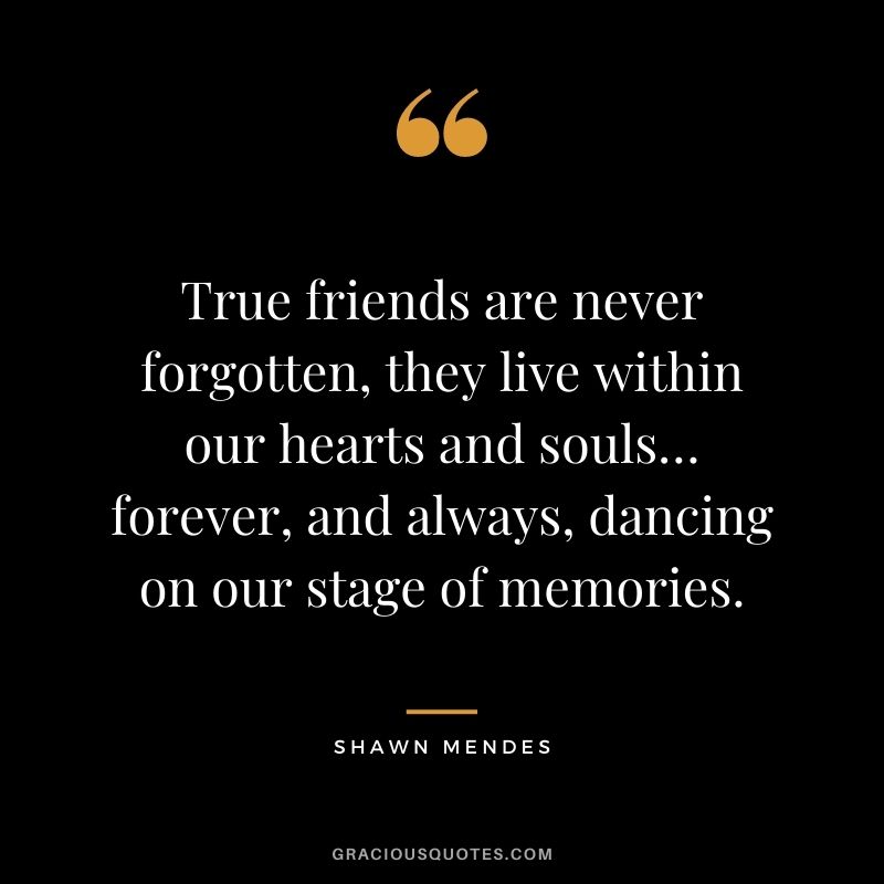 True friends are never forgotten, they live within our hearts and souls… forever, and always, dancing on our stage of memories.
