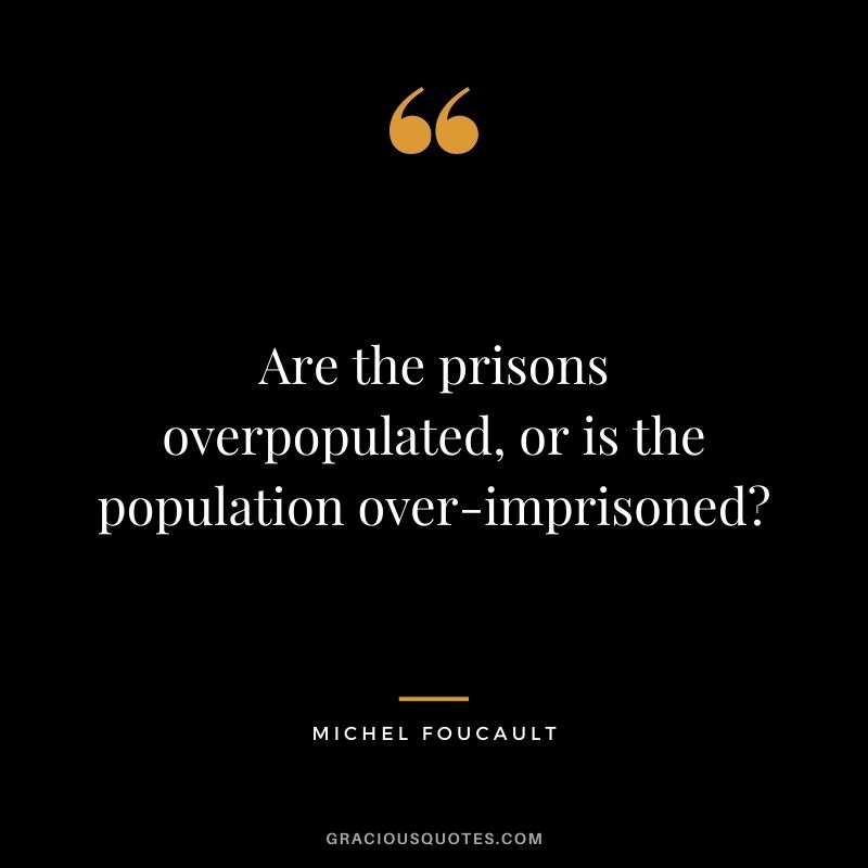 Are the prisons overpopulated, or is the population over-imprisoned?