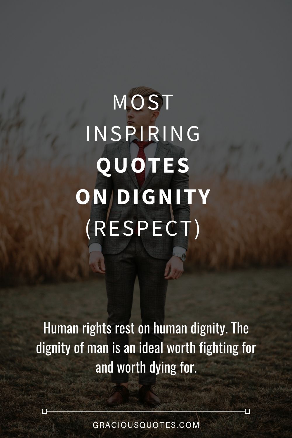 Most Inspiring Quotes on Dignity (RESPECT) - Gracious Quotes