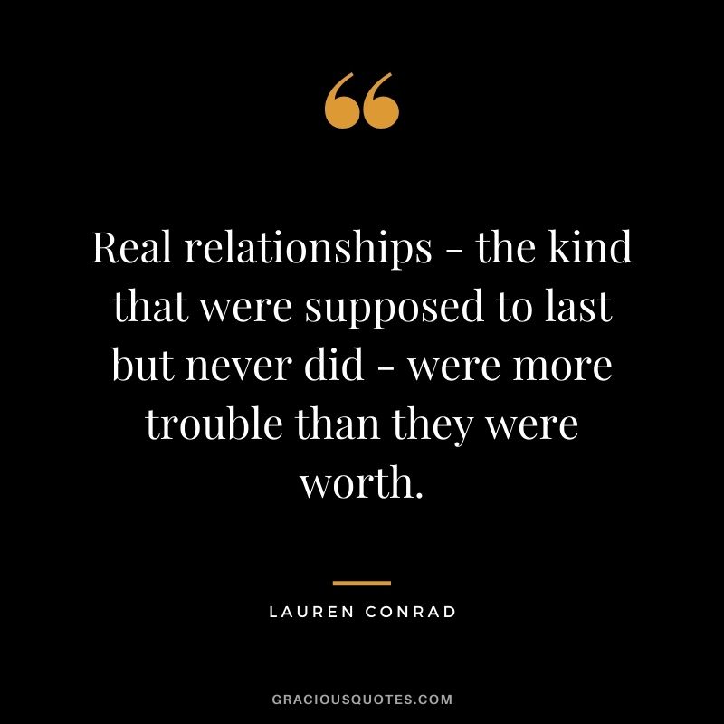 Real relationships - the kind that were supposed to last but never did - were more trouble than they were worth.