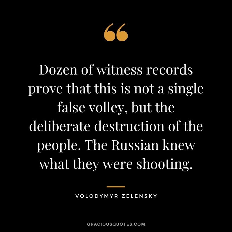 Dozen of witness records prove that this is not a single false volley, but the deliberate destruction of the people. The Russian knew what they were shooting.