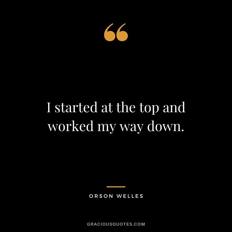 I started at the top and worked my way down.