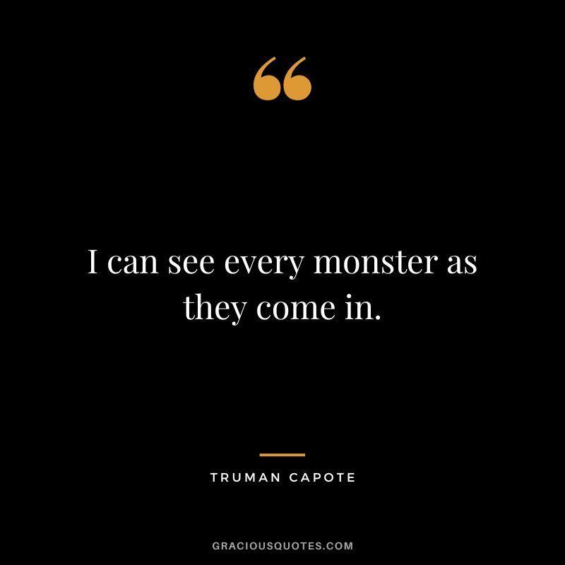 I can see every monster as they come in.