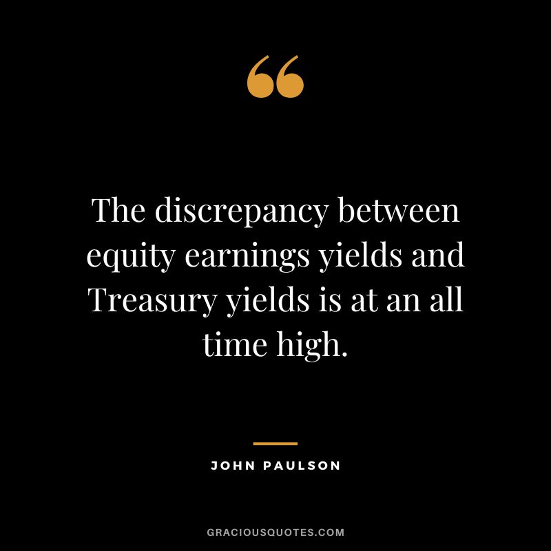 The discrepancy between equity earnings yields and Treasury yields is at an all time high.