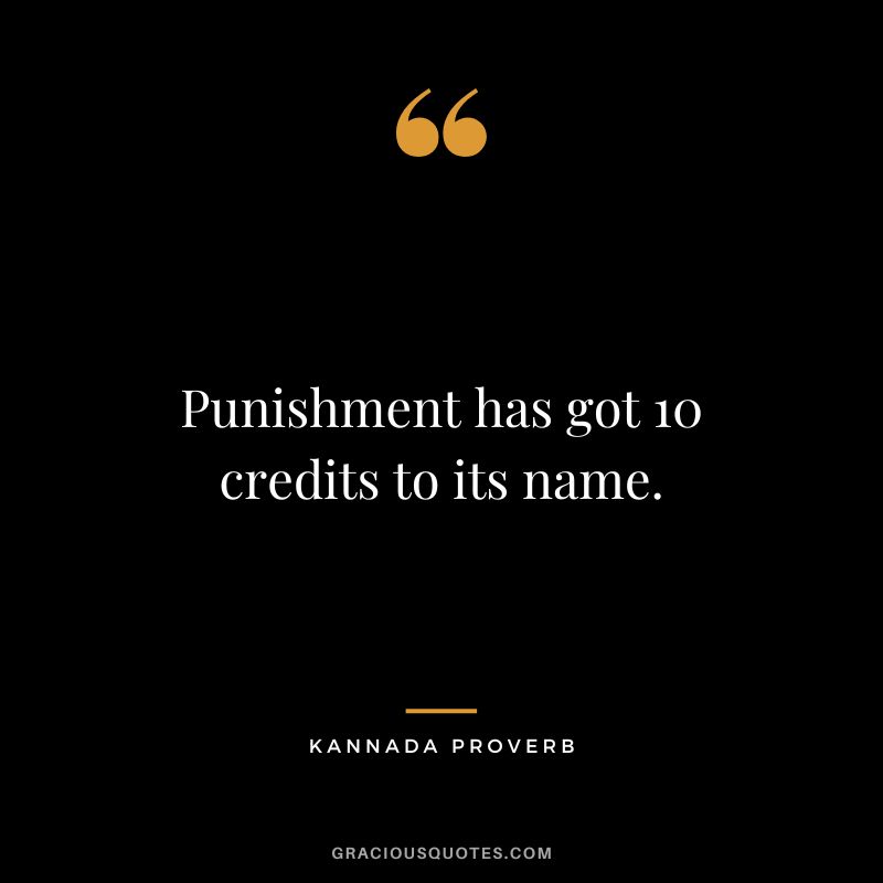 Punishment has got 10 credits to its name.