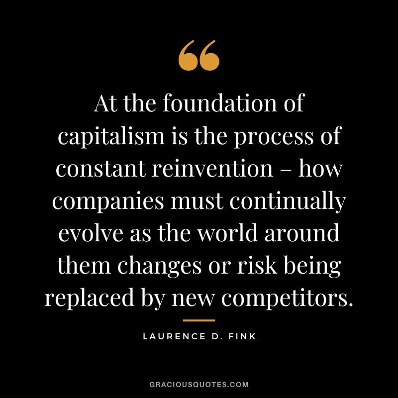 At the foundation of capitalism is the process of constant reinvention – how companies must continually evolve as the world around them changes or risk being replaced by new competitors.