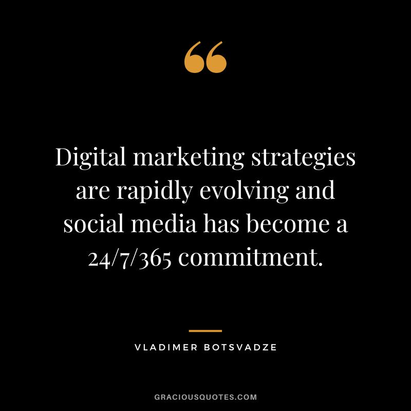 Digital marketing strategies are rapidly evolving and social media has become a 24/7/365 commitment.