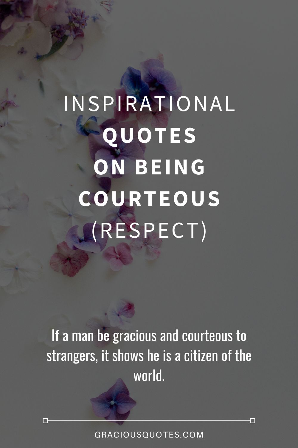 Inspirational Quotes on Being Courteous (RESPECT) - Gracious Quotes