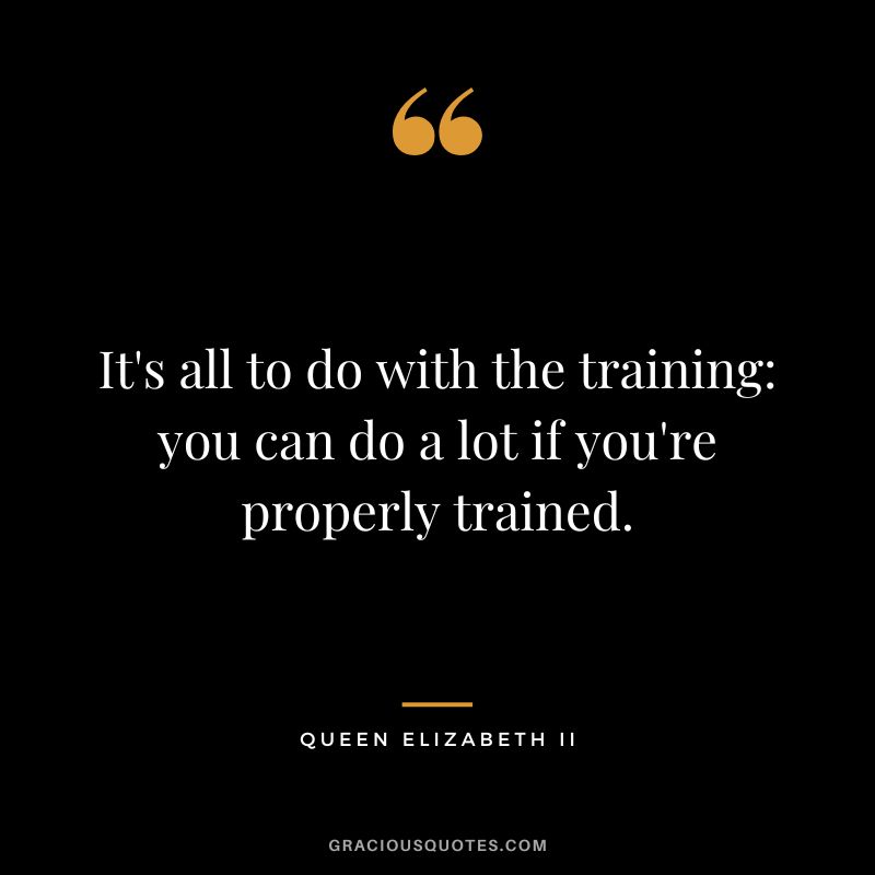 It's all to do with the training you can do a lot if you're properly trained.