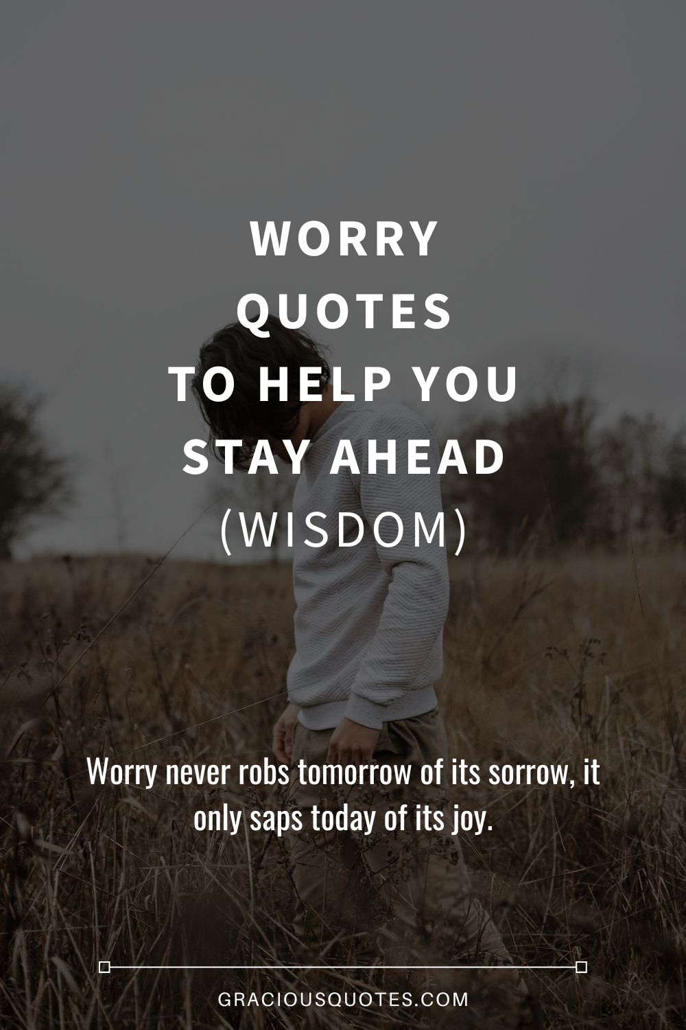Worry Quotes to Help You Stay Ahead (WISDOM) - Gracious Quotes
