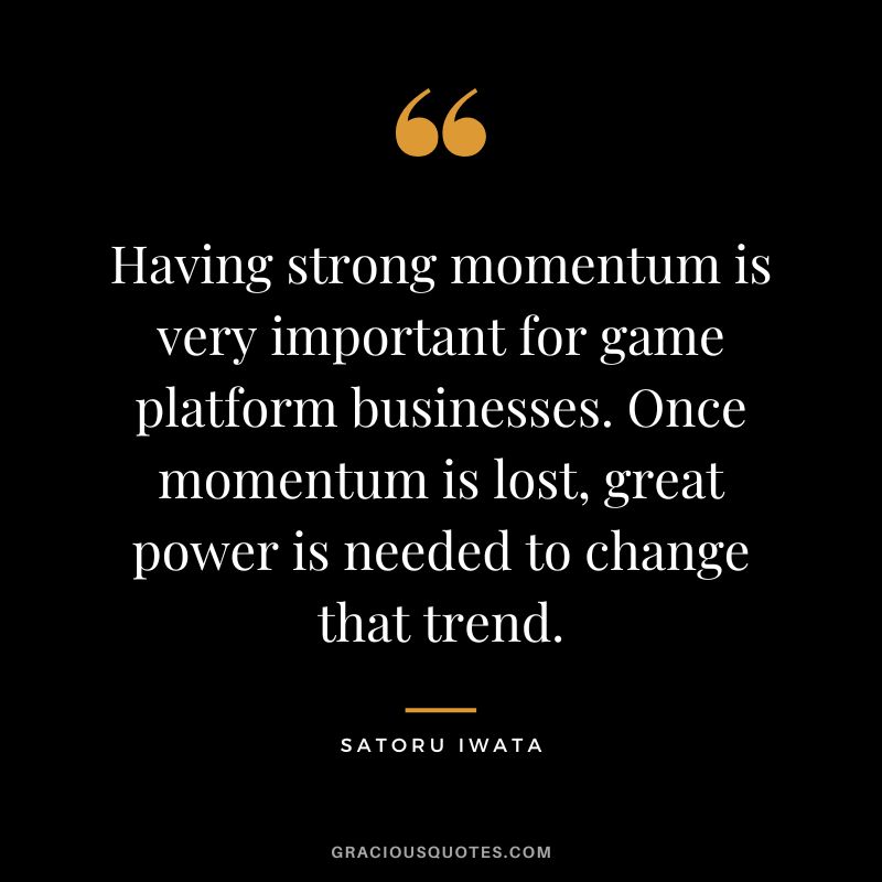 Having strong momentum is very important for game platform businesses. Once momentum is lost, great power is needed to change that trend.