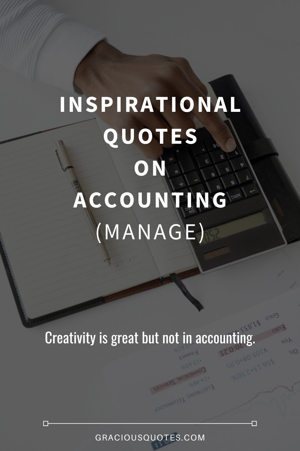 Inspirational Quotes on Accounting (MANAGE) - Gracious Quotes