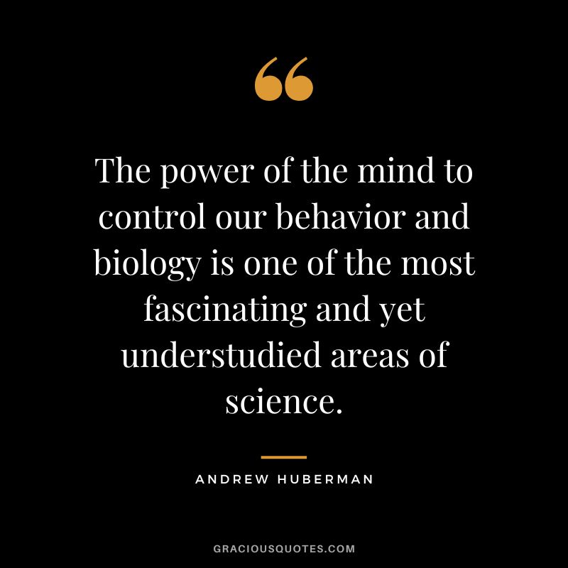 The power of the mind to control our behavior and biology is one of the most fascinating and yet understudied areas of science.