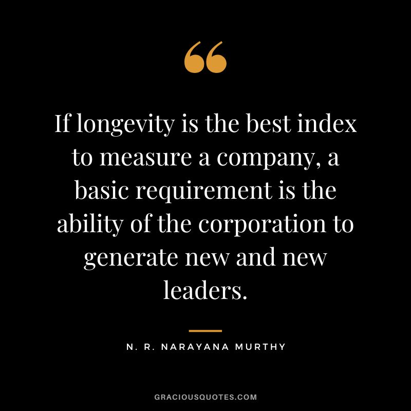 If longevity is the best index to measure a company, a basic requirement is the ability of the corporation to generate new and new leaders.