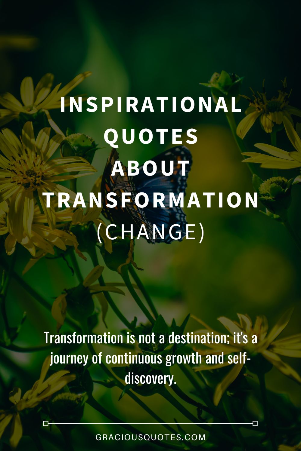 Inspirational Quotes About Transformation (CHANGE) - Gracious Quotes