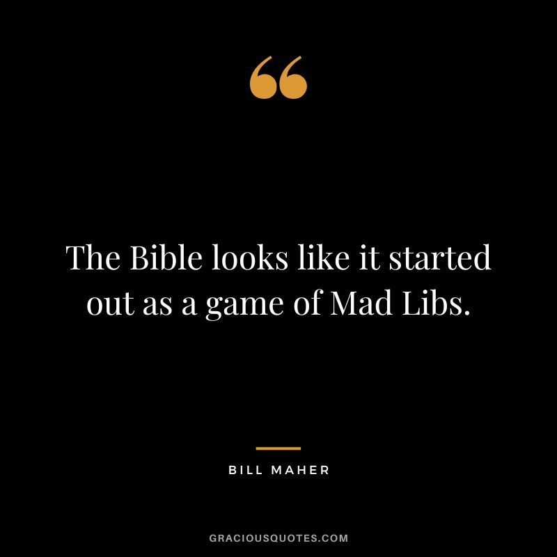 The Bible looks like it started out as a game of Mad Libs.