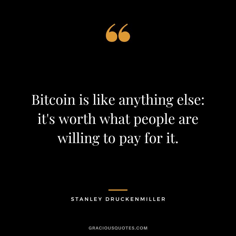 Bitcoin is like anything else it's worth what people are willing to pay for it.