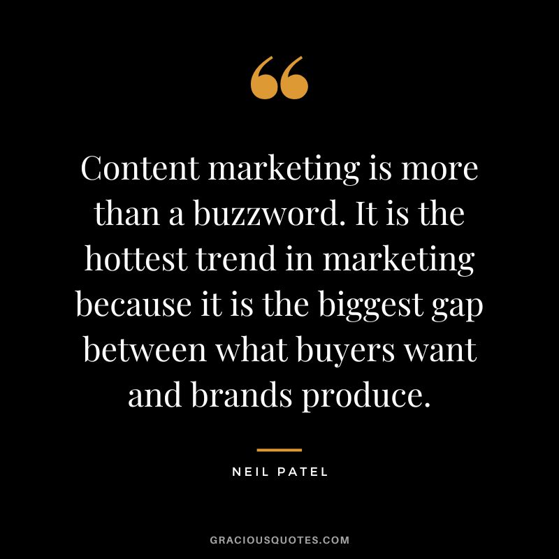Content marketing is more than a buzzword. It is the hottest trend in marketing because it is the biggest gap between what buyers want and brands produce.